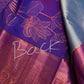 Blue Pink  Light Weight Kanchi Vintage  Saree