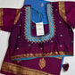 Blue Magenta Semi Gadwal Saree