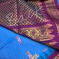Blue Magenta Semi Gadwal Saree