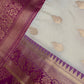 Cream Pink Semi Gadwal Saree