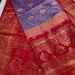 Lavender Pink Traditional Semi Gadwal Saree
