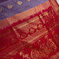 Lavender Pink Traditional Semi Gadwal Saree