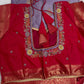 Lavender Pink Traditional Semi Gadwal Saree