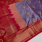 Lavender Pink Traditional Semi Gadwal Saree