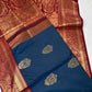 Blue Maroon Traditional Semi Gadwal Saree