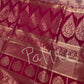 Cream Pink Semi Gadwal Saree
