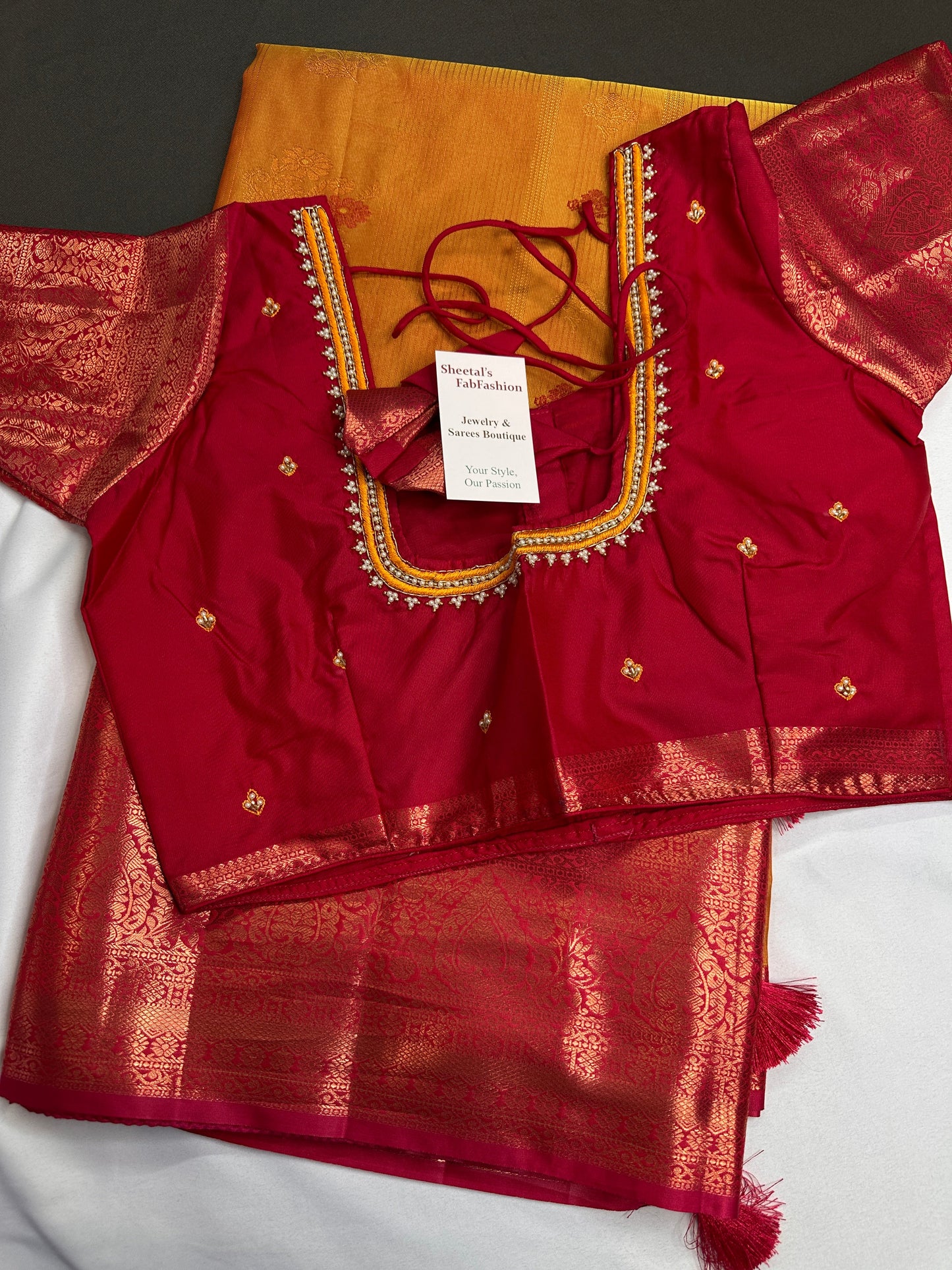 Vintage Orange  Pink Soft Silk Saree