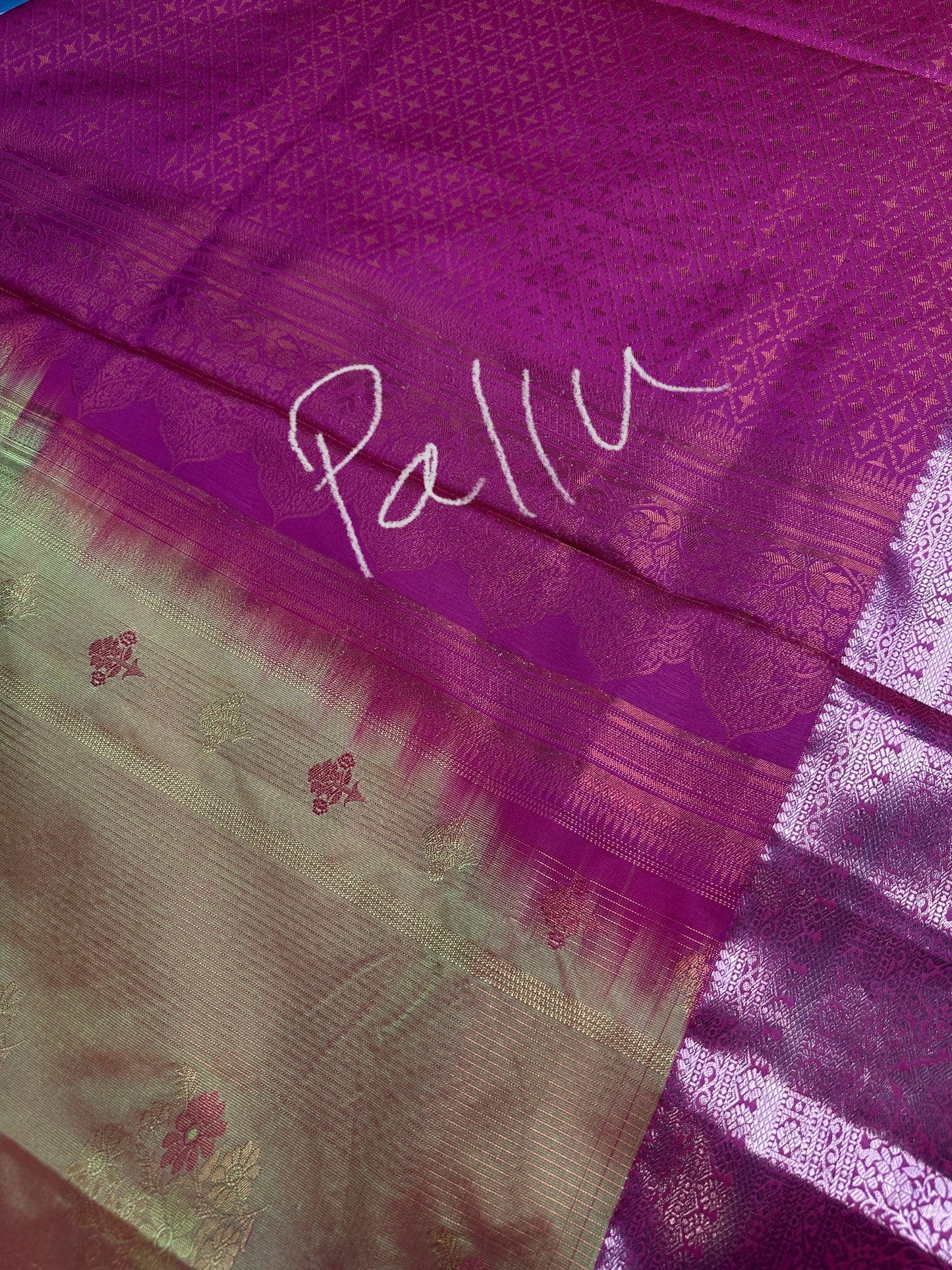 Vintage Orange  Pink Soft Silk Saree