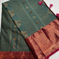 Vintage  Teal Maroon Soft Silk Saree