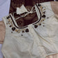 Brown Brocade Semi Kanchi Silk  Saree