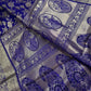 Blue Brocade Semi Kanchi Silk  Saree
