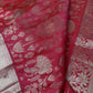 Red Brocade Semi Kanchi Silk  Saree