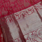 Red Brocade Semi Kanchi Silk  Saree