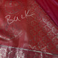Red Brocade Semi Kanchi Silk  Saree