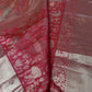 Red Brocade Semi Kanchi Silk  Saree