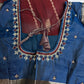 Brown Blue Light Weight Kanchi Soft Silk  Saree