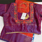 Orange Purple Light Weight Kanchi Soft Silk  Saree