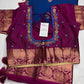 Pure kanchi Pattu Blue Pink Light Weight Silk  Saree