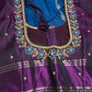 Blue Magenta Light Weight Kanchi Soft Silk  Saree