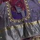 Purple lavender Light Weight Kanchi Soft Silk  Saree
