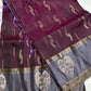 Purple lavender Light Weight Kanchi Soft Silk  Saree