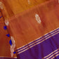 Brown Blue Light Weight Kanchi Soft Silk  Saree