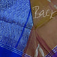 Brown Blue Light Weight Kanchi Soft Silk  Saree