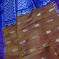 Brown Blue Light Weight Kanchi Soft Silk  Saree