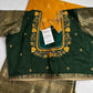 Yellow Green Traditional Semi Gadwal Saree