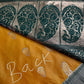 Yellow Green Traditional Semi Gadwal Saree