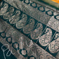 Yellow Green Traditional Semi Gadwal Saree