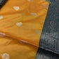 Yellow Green Traditional Semi Gadwal Saree