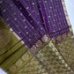 Purple Semi Uppada Silk Butta Saree