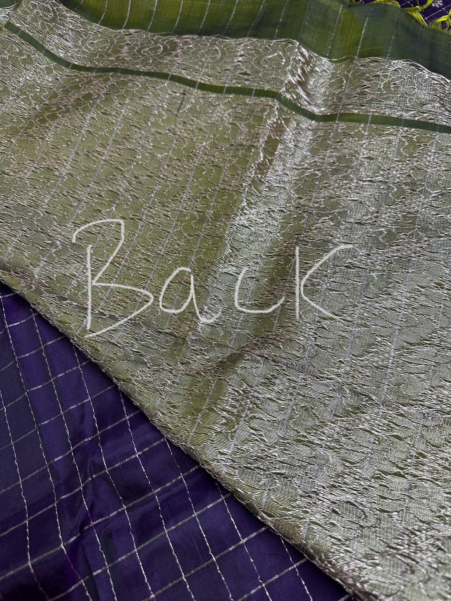 Purple Semi Uppada Silk Butta Saree