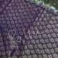 Grey Purple Semi Uppada Silk Butta Saree