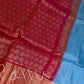 Uppada Semi Blue Pink Light Weight Saree