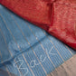 Uppada Semi Blue Pink Light Weight Saree