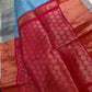 Uppada Semi Blue Pink Light Weight Saree