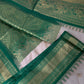 Semi Gadwal Silk Cream Green Saree