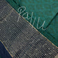Pure Crepe Worli Green Saree