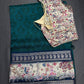 Pure Crepe Worli Green Saree