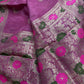 Pink Magenta Banarsi Silk Saree