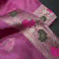 Pink Magenta Banarsi Silk Saree