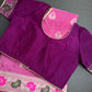 Pink Magenta Banarsi Silk Saree