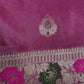 Pink Magenta Banarsi Silk Saree