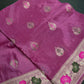 Pink Magenta Banarsi Silk Saree