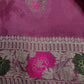 Pink Magenta Banarsi Silk Saree