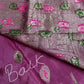 Pink Magenta Banarsi Silk Saree