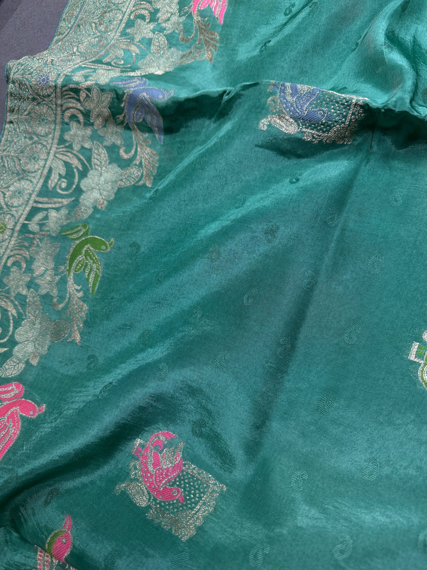 Green Banarsi Silk Saree