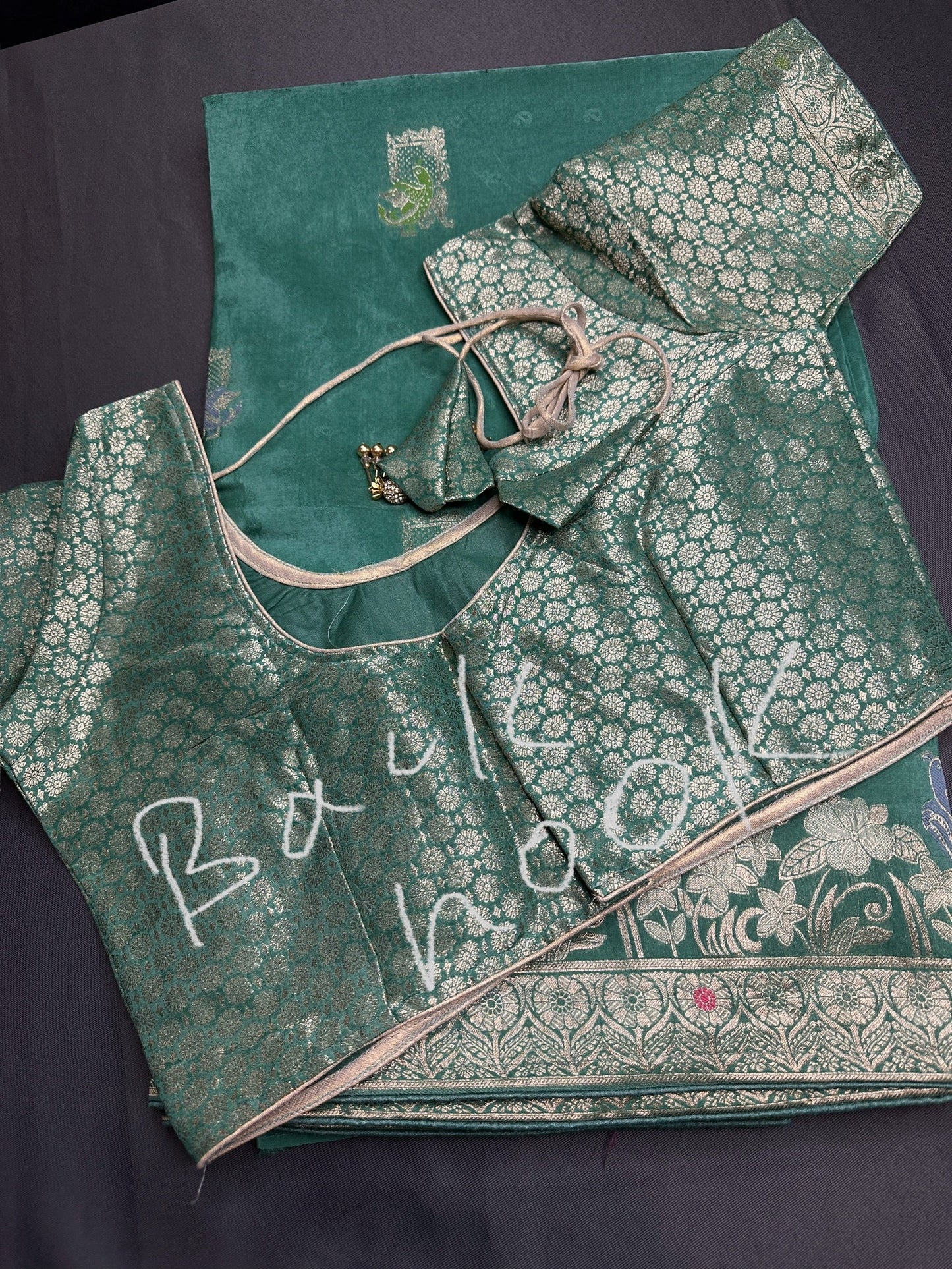 Green Banarsi Silk Saree